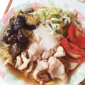 yone_emi's cooksnap of when they made 暑い日に♪揚げないナスと冷しゃぶそうめん.