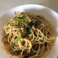 ぽちこ（マイ）'s cooksnap of when they made ツナとほうれん草のバター醤油パスタ.