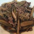 シェメ's cooksnap of when they made 牛肉とごぼうとコンニャクの煮物.