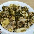美味介's cooksnap of when they made 筍と豚肉、高菜の炒め物.