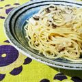 kururin18's cooksnap of when they made 和風☆ツナとキノコのバター醤油パスタ☆.