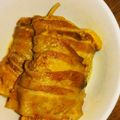 amaasin26's cooksnap of when they made 油揚げのたまご巾着豚バラ巻き.