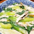 yukaboon's cooksnap of when they made 青梗菜ときのこのヘルシー豆乳クリーム煮.