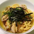 hotchick's cooksnap of when they made しめじとチキンの和風パスタ.