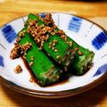 琴菜香音's cooksnap of when they made オクラの胡麻和え.