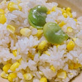 あおいりん's cooksnap of when they made そら豆とコーンの炊き込みご飯.