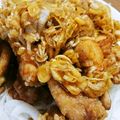 あおいりん's cooksnap of when they made 鶏もも肉のねぎたっぷり油淋鶏.