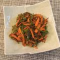 あいちー☻'s cooksnap of when they made 細切りピーマンと人参の塩麹胡麻油炒め.