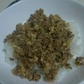 ひろ∞ひろ's cooksnap of when they made 挽き肉と卵の甘辛ケチャップ炒め.