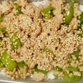 aaimam's cooksnap of when they made お弁当に♪豚ひき肉とピーマンのそぼろ丼.
