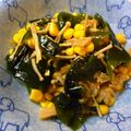 kurukurumin's cooksnap of when they made コーンとわかめの炒め物.