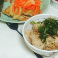 ぬーう's cooksnap of when they made ＊もやしと豚ひき肉の炊き込み御飯＊.