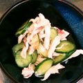 のえもゆ's cooksnap of when they made 【簡単】きゅうりと鶏ササミの梅和え.