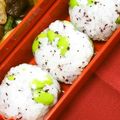 nosso's cooksnap of when they made 枝豆ゆかり塩昆布おにぎり.
