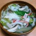 みつ葉♪'s cooksnap of when they made 余った餃子の皮でワンタン風スープ☆.