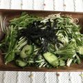 めんだこぴー's cooksnap of when they made つわり対策にも☆水菜と梅のさっぱり素麺.