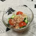 おはなすき's cooksnap of when they made 夏野菜！彩り豊富なトマきゅうサラダ.