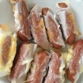 ちゃろみん's cooksnap of when they made ウィンナー+チーズの餃子の皮巻き巻き〜♬.