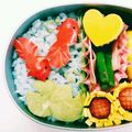 ☆あこ's cooksnap of when they made 【キャラ弁】デコふりで色つき薄焼き卵.