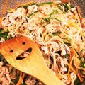 クックQ0T1KQ☆'s cooksnap of when they made ごまドレでコクあり白滝チャプチェ.