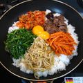 あやかときょうこ's cooksnap of when they made 本場韓国の味「５色ナムルの石焼ビビンバ」.