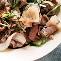 waterball's cooksnap of when they made 豚肉の大根と水菜の梅肉ポン酢和え♪.