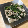 ちょこミンツ's cooksnap of when they made 【簡単】豚バラとわさび菜の柚子胡椒炒め.