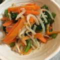 tiapon's cooksnap of when they made 小松菜ともやしと人参の絶品ナムル♪.