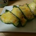 ゆけちゃめがね's cooksnap of when they made 小さな野菜のおかず☆梅豆腐のピーマン焼き.