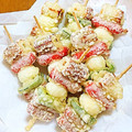 yahel's cooksnap of when they made ししとう、うずら、ウィンナーのフライ☆.