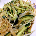 YUKI＊3kids's cooksnap of when they made もやしときゅうりのナムル.