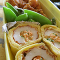 solapapa's cooksnap of when they made お弁当に✿マヨ鮭ちくわの卵巻き.