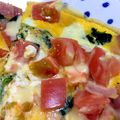 dreamlight's cooksnap of when they made ほうれん草とソーセージのオープンオムレツ.