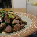 ダイナマイト漆黒's cooksnap of when they made 砂肝炒め春菊ソース.