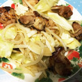 ゆか＊みく's cooksnap of when they made 5分で完成★キャベツと焼き鶏の簡単炒め.