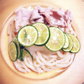 unanana43's cooksnap of when they made ささっと♪冷しゃぶ スダチうどん.