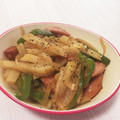 S72☆'s cooksnap of when they made 新じゃがいもとウインナーとピーマンの炒め.
