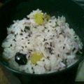 riochi's cooksnap of when they made 黄色とピンクの黒豆さつまいもご飯♪.