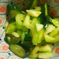 ちぃママ☆ミ's cooksnap of when they made お手軽美味しい♪セロリときゅうりのマリネ.