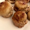 こむぎのほっぺ's cooksnap of when they made 簡単★ホワイトマッシュルーム肉詰め★.