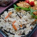 もりはん's cooksnap of when they made ひじき煮リメイク炊込みご飯＊とバター＊.