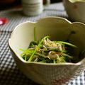 haruku221's cooksnap of when they made 豆苗と釜揚げしらすのおひたし.