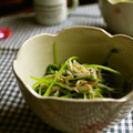 haruku221's cooksnap of when they made 豆苗と釜揚げしらすのおひたし.