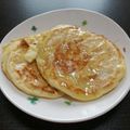 ＠ろくすけ's cooksnap of when they made 豆腐>強力粉♡ヘルシーむっちりパンケーキ.