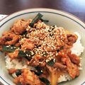 えみむら's cooksnap of when they made 簡単すぎるのに！旨すぎる！豚キムチ丼！.