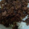 ハトえもん's cooksnap of when they made 甘辛肉みそそうめん.
