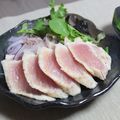 ＊ろりす＊'s cooksnap of when they made ☆ビンチョウマグロの絶品タタキ☆.