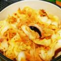 ピンキーsaya's cooksnap of when they made 紋甲イカのキムキャベ炒め。.