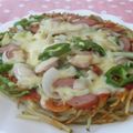 shouko's cooksnap of when they made 簡単！残り物でポテトピザ♬.