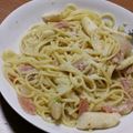 いたずらっ子's cooksnap of when they made 簡単!!ヨーグルトでカルボナーラ風.